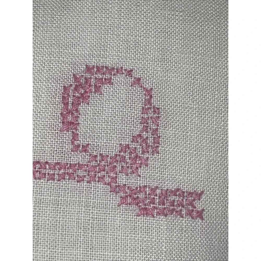Rectangular Dresser Scarf Runner Embroidered With Crochet Trim‎